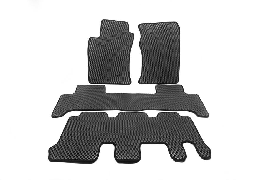 Toyota Land Cruiser Prado 120 2002-2009 Tapis de sol EVA (3 rangées, noir) Image
