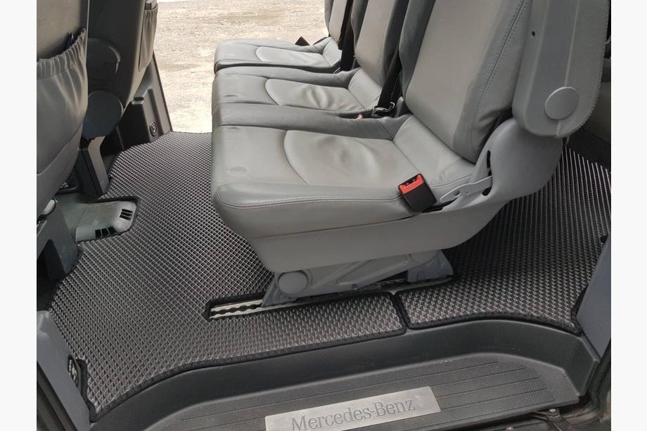 Mercedes Viano 2004-2014 Tapis de sol EVA V2 (Retrait uniquement, Set complet, Noir) Photo 3