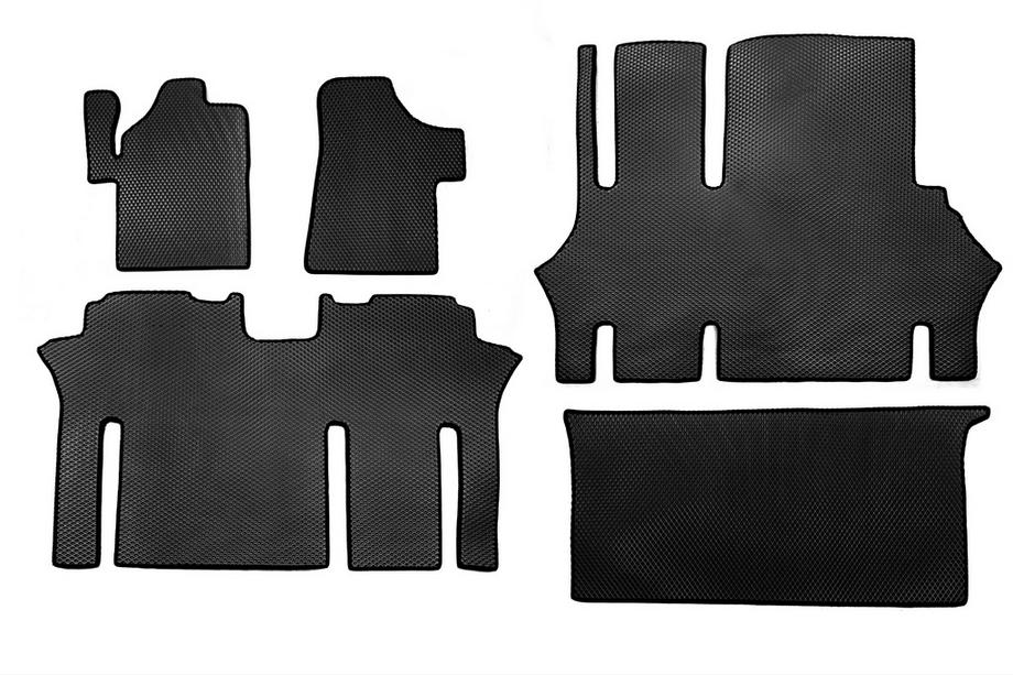 Mercedes Viano 2004-2014 Tapis de sol EVA V2 (Retrait uniquement, Set complet, Noir) Photo 18