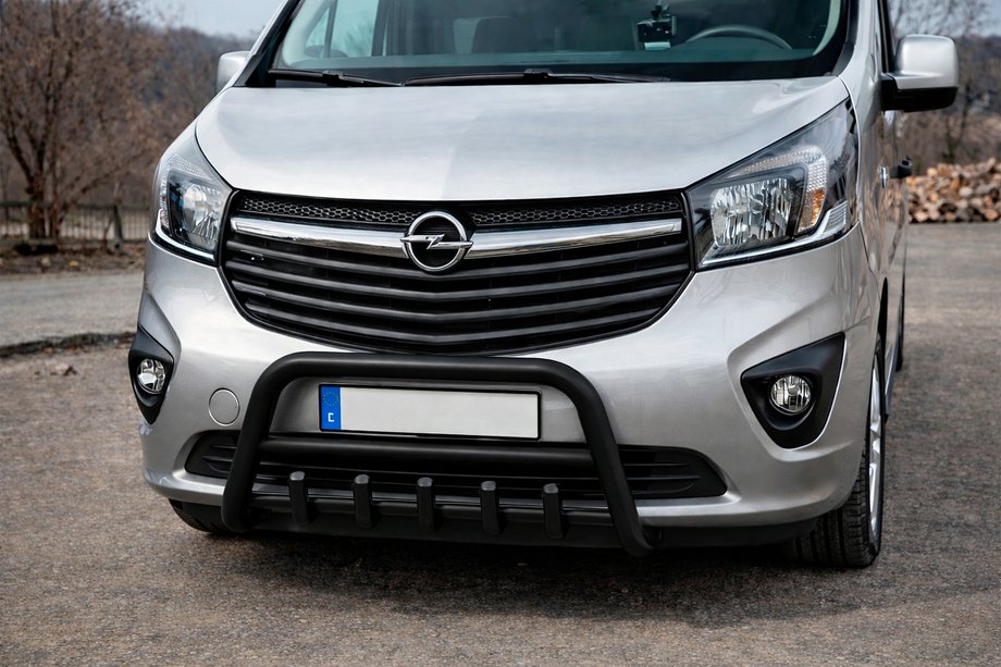 Opel Vivaro 2015-2019 Pare-buffle WT003 Noir Inox Image