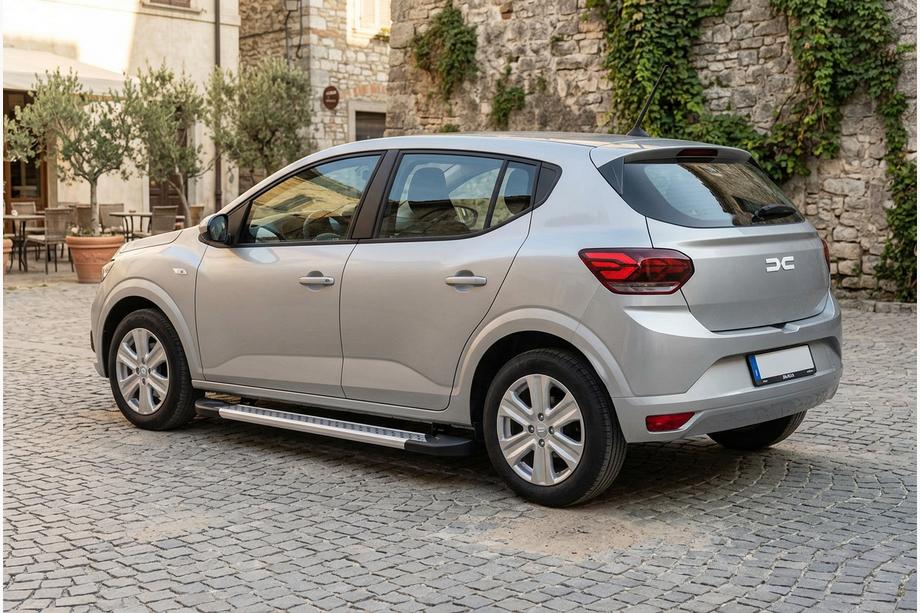 Dacia Sandero 2021- Marchepieds Latéraux Vision New Grey (2 pcs, Aluminium) Image
