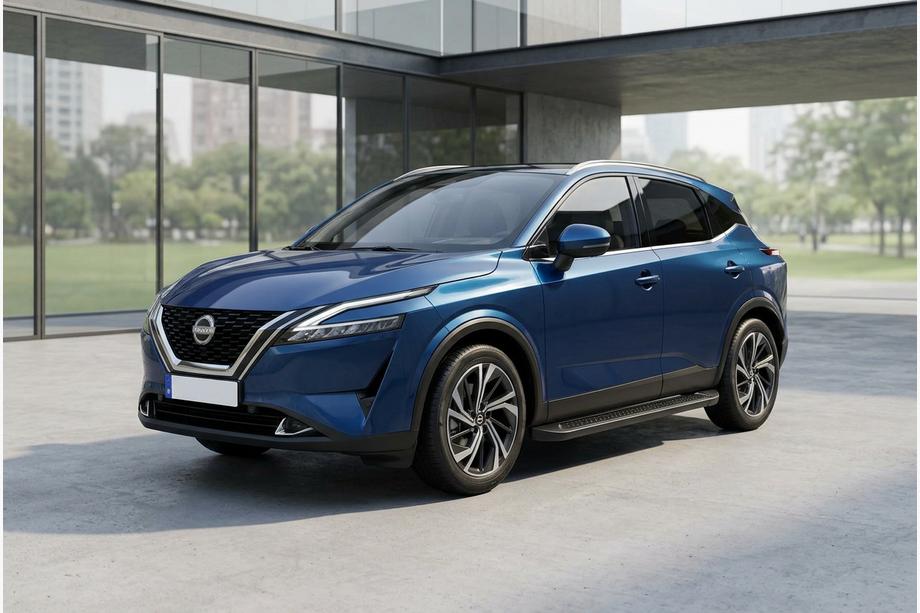 Nissan Qashqai 2021- Marchepieds Latéraux Allmond Black (2 pcs, Aluminium) Image