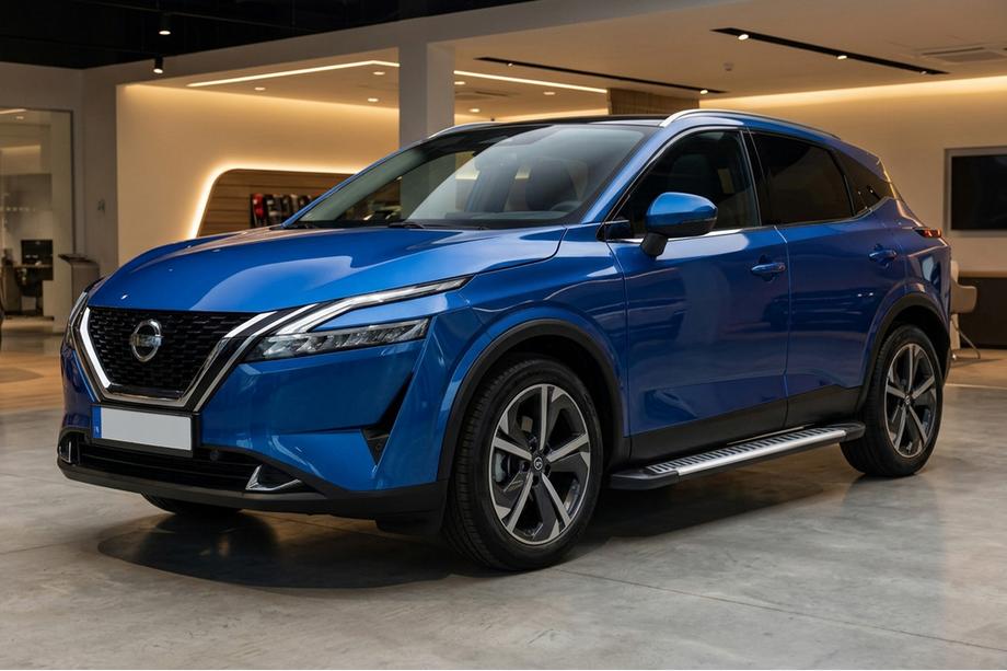 Nissan Qashqai 2021- Marchepieds Latéraux Line (2 pcs, Aluminium) Image
