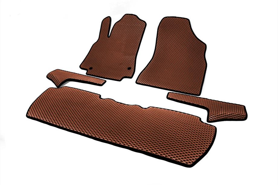 Peugeot Partner Tepee 2008-2018 Tapis de sol EVA (rouge brique) Avant + arrière + seuils de porte (5 pcs) Photo 2