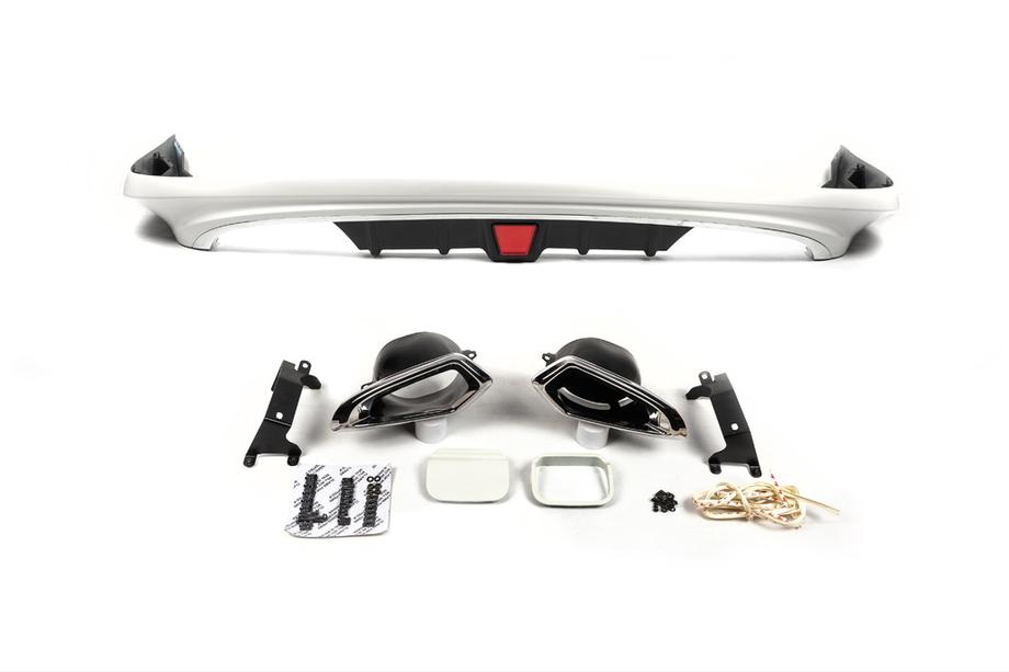 Toyota Land Cruiser 200 2007-2021 Cache arrière 2012-2016 (blanc) Photo 1