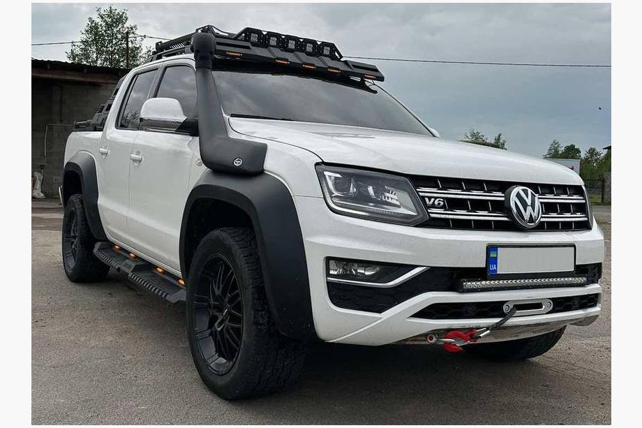 Volkswagen Amarok 2010-2022 Marchepieds latéraux Dakar V2 avec LED (2 pcs, métal) Photo 2
