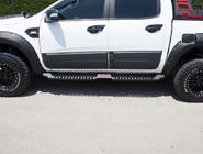 Volkswagen Amarok 2010-2022 Marchepieds latéraux Dakar V1 sans LED (2 pcs, métal) photo 4