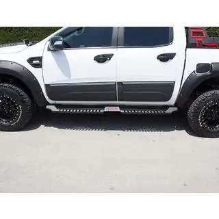 Marchepieds Lateraux Dakar Noir V2 sans Eclairage (2 pcs, Metal) Toyota Hilux 2006-2015 photo 2