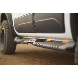 Marchepieds Lateraux Dakar Noir V2 avec Eclairage (2 pcs, Metal) Toyota Hilux 2006-2015 photo 3