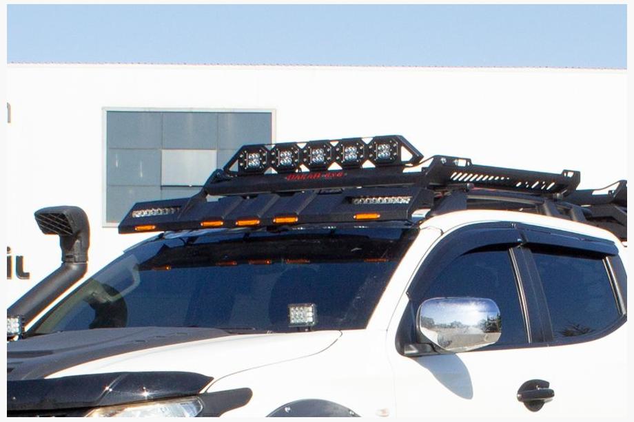 SsangYong Musso II 2018– Casquette de pare-brise pour galerie de toit DAKAR (LED) Photo 5