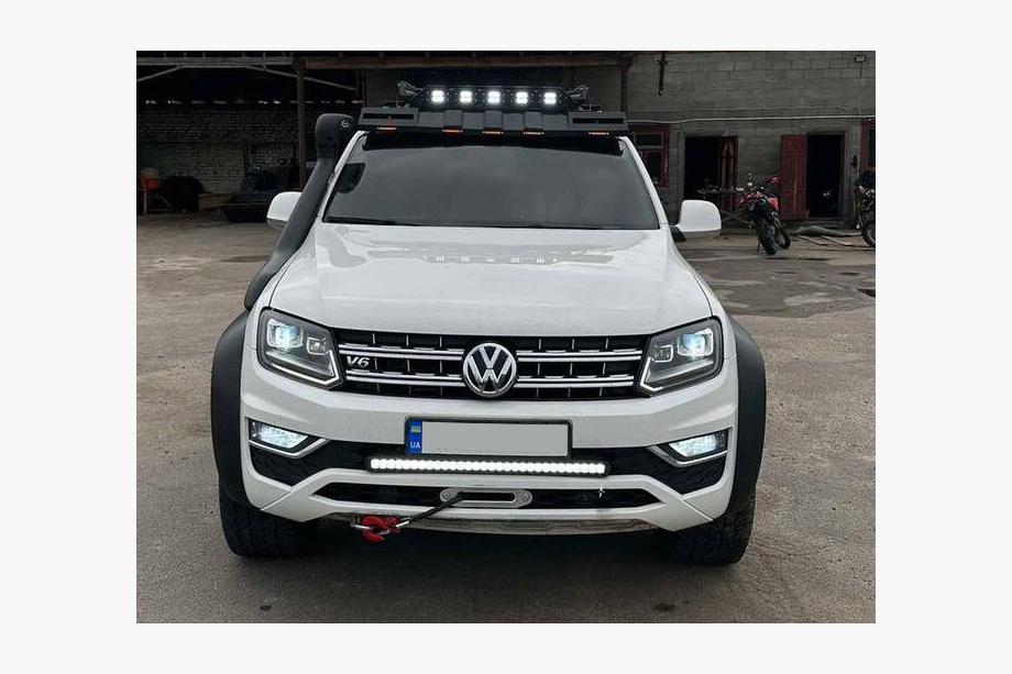 SsangYong Musso II 2018– Casquette de pare-brise pour galerie de toit DAKAR (LED) Image