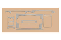 Honda CRV 2007-2011 Décor de Tableau de Bord Titane photo 2