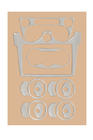 Daewoo Matiz 1998-2008 Habillage de tableau de bord (2005-2008) V1 Aluminium photo 1