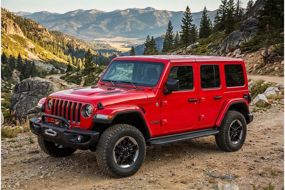 Jeep Wrangler 2018- Marchepieds Latéraux Bosphorus Black (2 pcs, Aluminium) Image