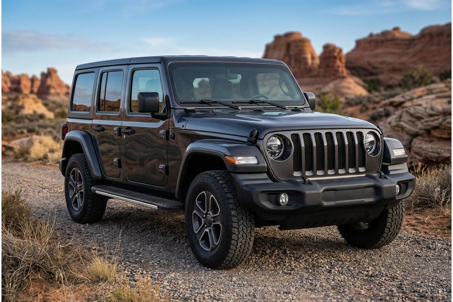 Jeep Wrangler 2018- Marchepieds latéraux Bosphorus Grey (2 pcs, aluminium) Image
