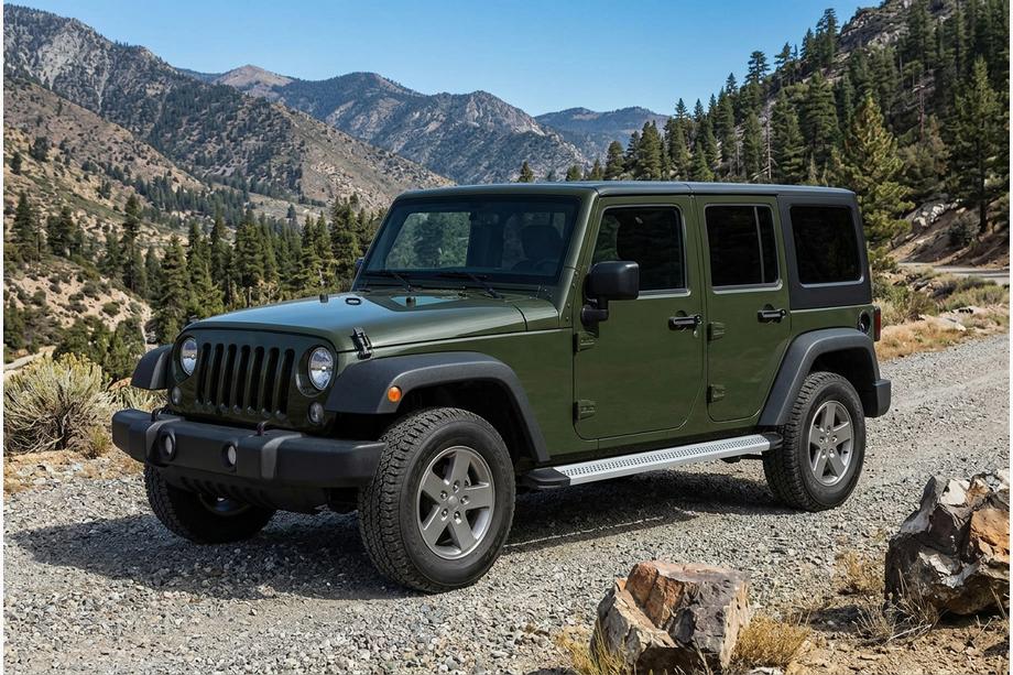 Jeep Wrangler 2018- Marchepieds Latéraux Maya V2 (2 pcs, Aluminium) Image