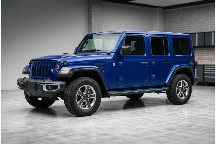 Jeep Wrangler 2018- Marchepieds Latéraux Maya Blue (2 pcs, Aluminium) Image