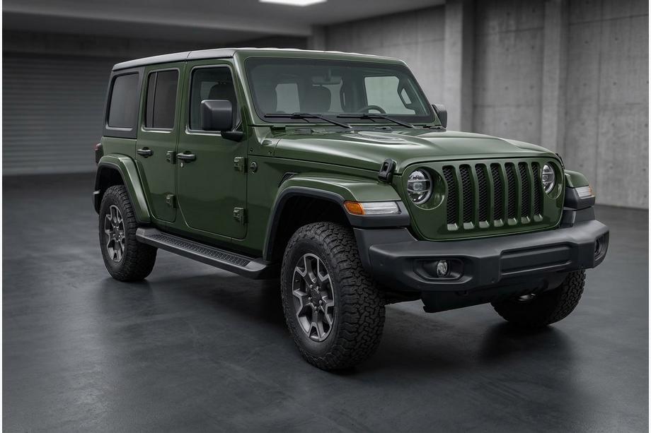 Jeep Wrangler 2018- Marchepieds Latéraux Allmond Black (2 pcs, Aluminium) Image