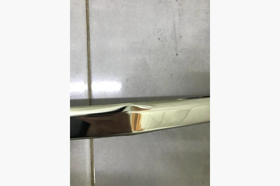 Volkswagen Passat B8 2015-2023 PROMO! Protection de pare-chocs arrière en acier inox (SD, 3pcs) Photo 4