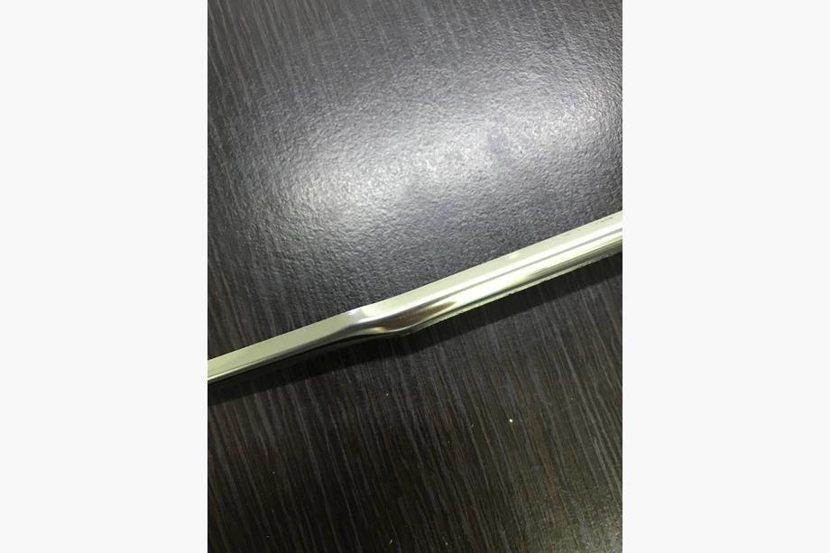 Skoda Superb 2015-2024 PROMO! Garnitures en acier inox pour pare-chocs avant OmsaLine (3 pcs) Photo 2