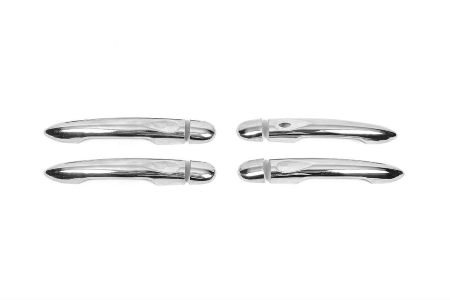 Renault Megane III 2009-2016 Promo ! Coques de poignées sans trou de clé (4 pcs, inox) Photo 2