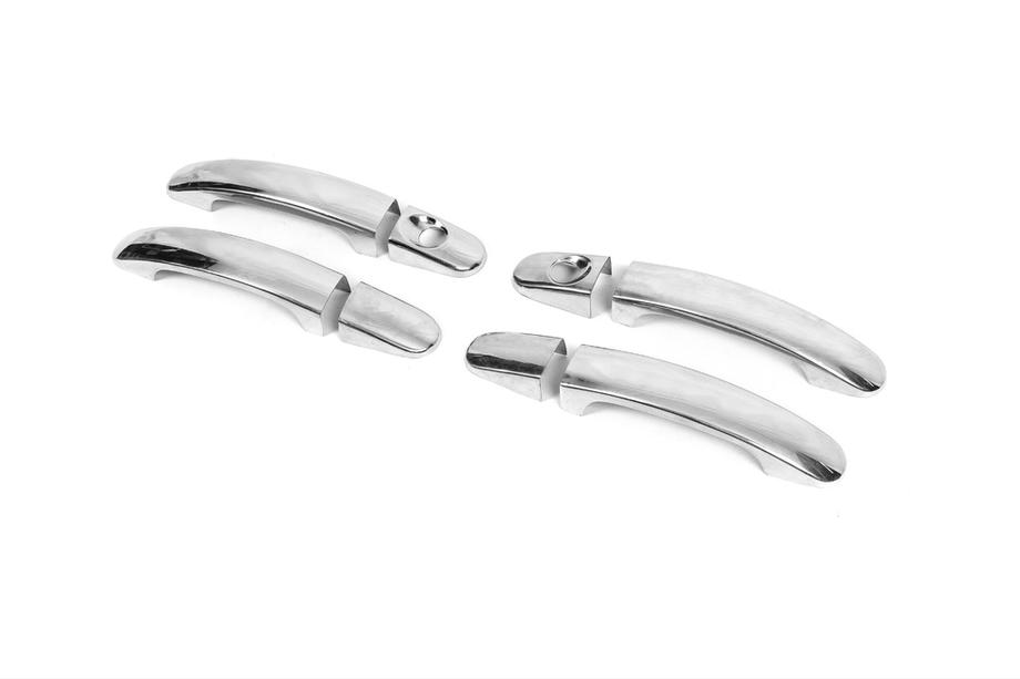 Ford Focus II 2005-2008 Promo ! Coques de poignées chromées avec 2 trous de clé (4 pcs, inox) Image