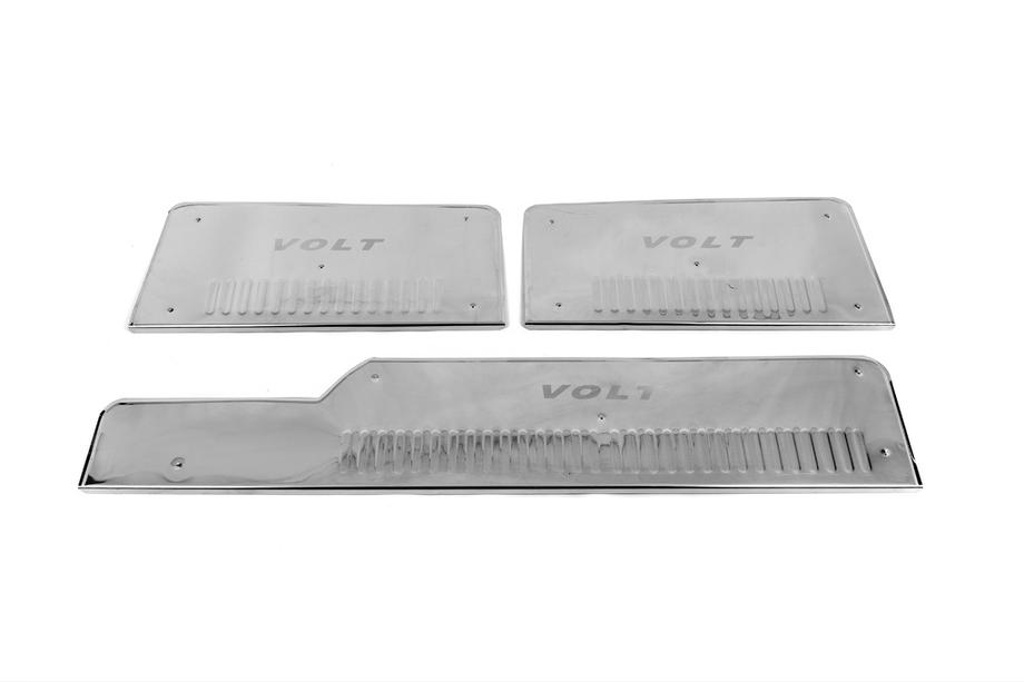 Volkswagen LT 1995-2006 Seuils de porte intérieurs inox Carmos V2 (3 pcs) Image