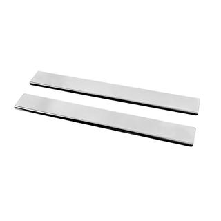 Couvre seuils de porte (2 pcs, acier, sans inscription) photo 2