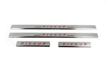 Nissan NP300 1999-2015 Seuils de porte inox Carmos V2 (4 pcs) photo 2