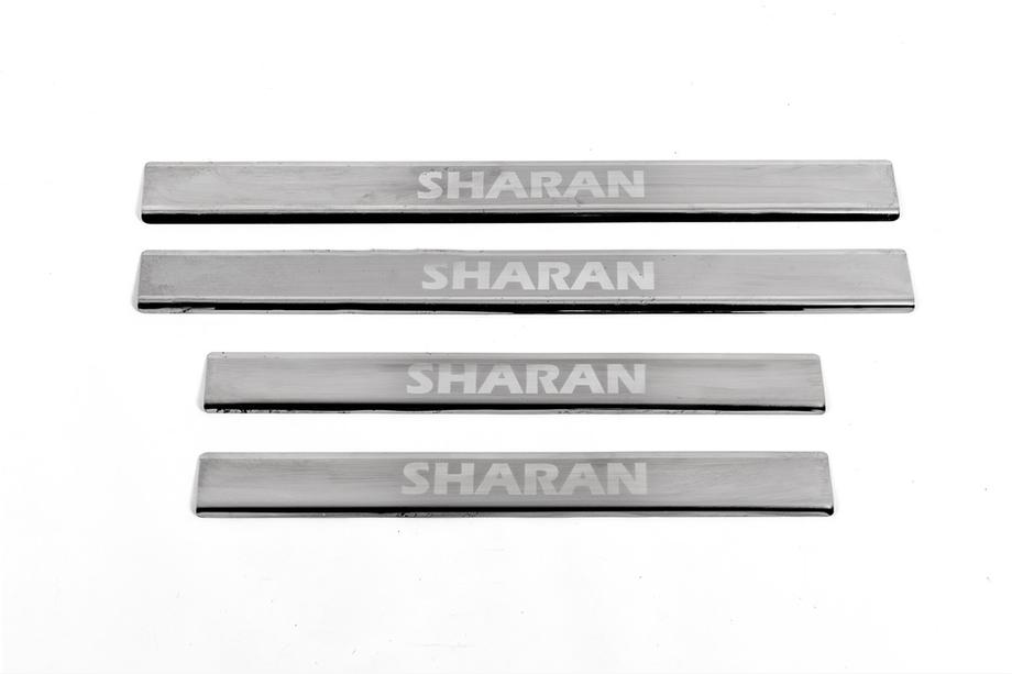 Volkswagen Sharan 2010-2023 Seuils de porte Carmos V2 (4 pcs, inox) Photo 2