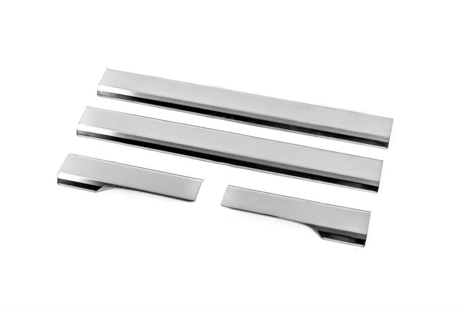 Chevrolet Aveo T250 2005-2011 Seuils de porte inox Carmos V2 (4 pcs) Photo 1