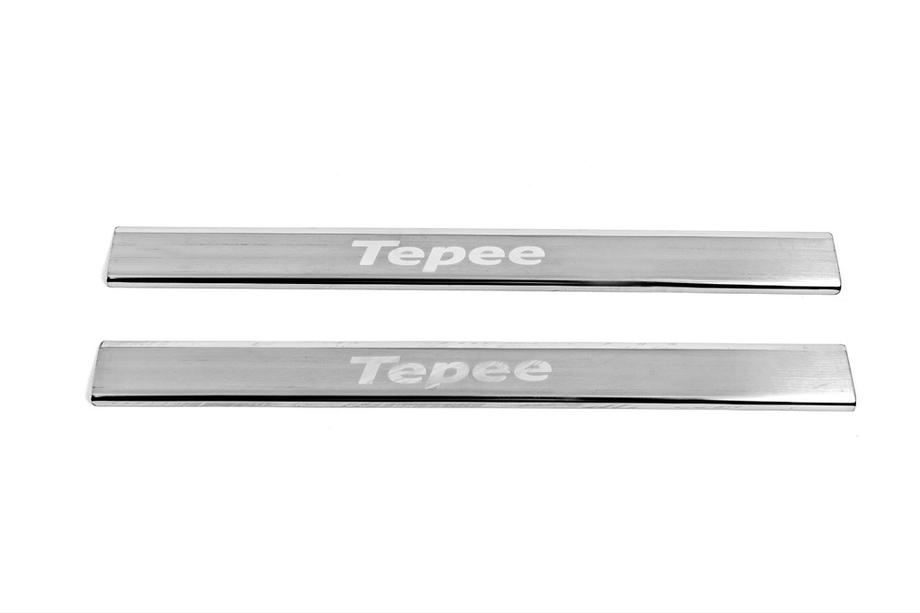 Peugeot Partner Tepee 2008-2018 Seuils de porte Carmos V3 inox Image