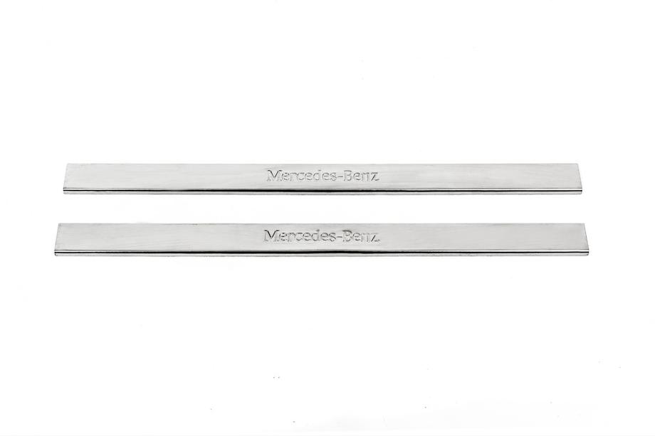 Mercedes E-class W124 1984–1997 Seuils de porte Carmos (2 pcs, inox) Photo 2