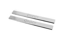 Volkswagen Caddy 2010-2015 Seuils de porte Carmos V2 (2 pcs, inox) photo 1