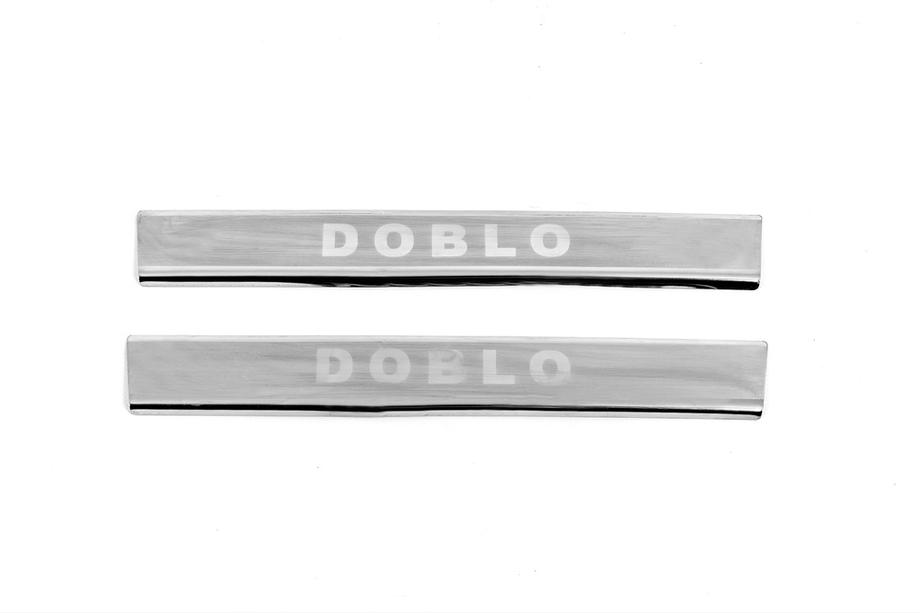 Fiat Doblo I 2005-2010 Seuils de porte V3 (Carmos, 2 pcs, inox) Photo 2