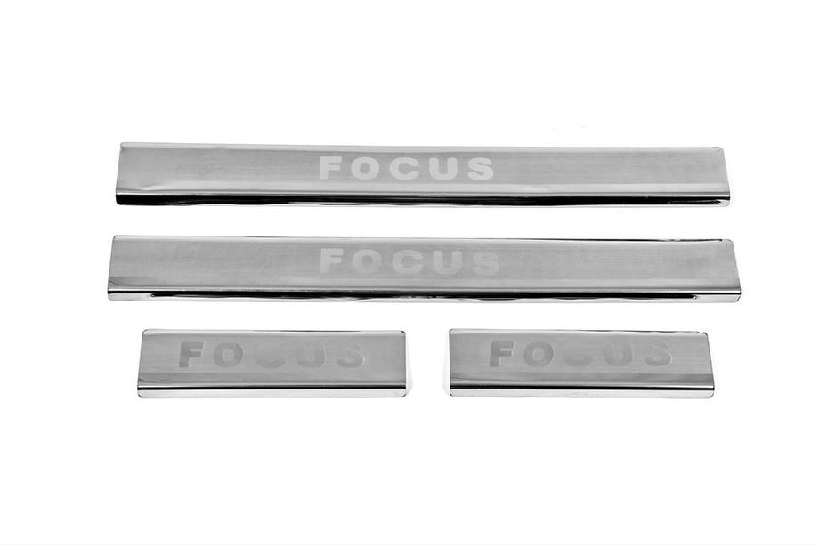 Ford Focus I 1998-2005 Seuils de porte inox Carmos V2 (4 pcs) Photo 3