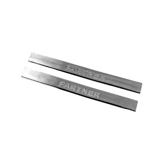 Seuils de porte V2 (Carmos, 2 pcs, acier inoxydable) Peugeot Partner 1996-2008 photo 1