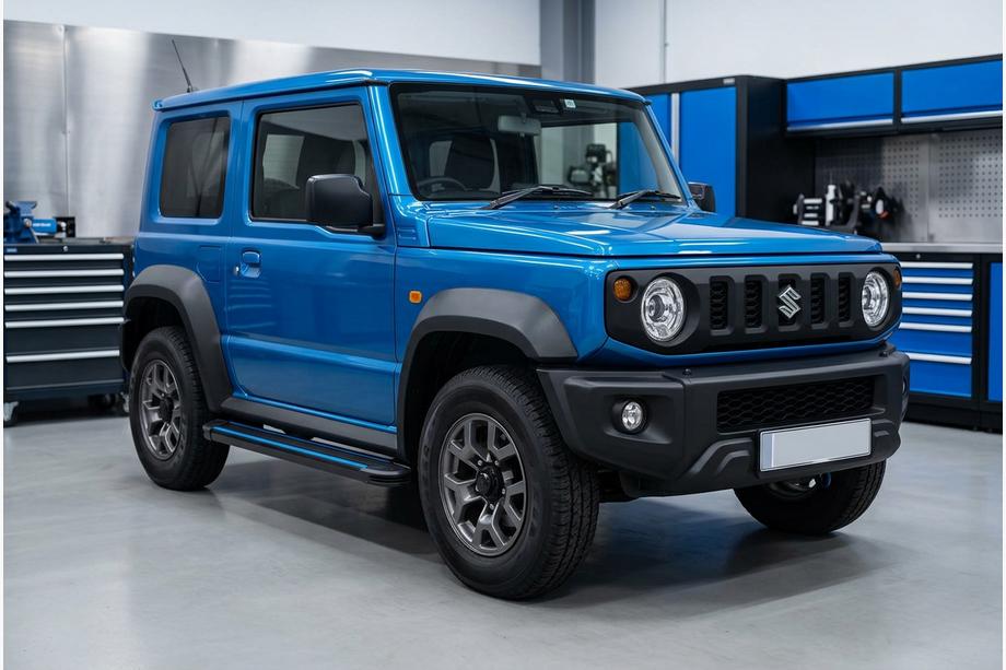 Suzuki Jimny 2018- Marchepieds Latéraux Maya Blue (2 pcs, Aluminium) Image