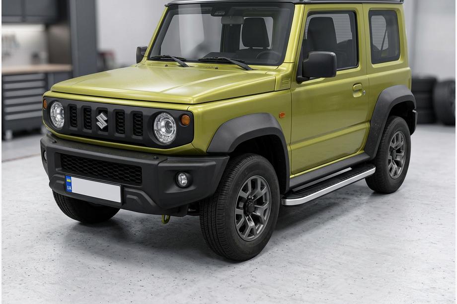 Suzuki Jimny 2018- Marchepieds Latéraux Tayga Grey (2 pcs, Aluminium) Image