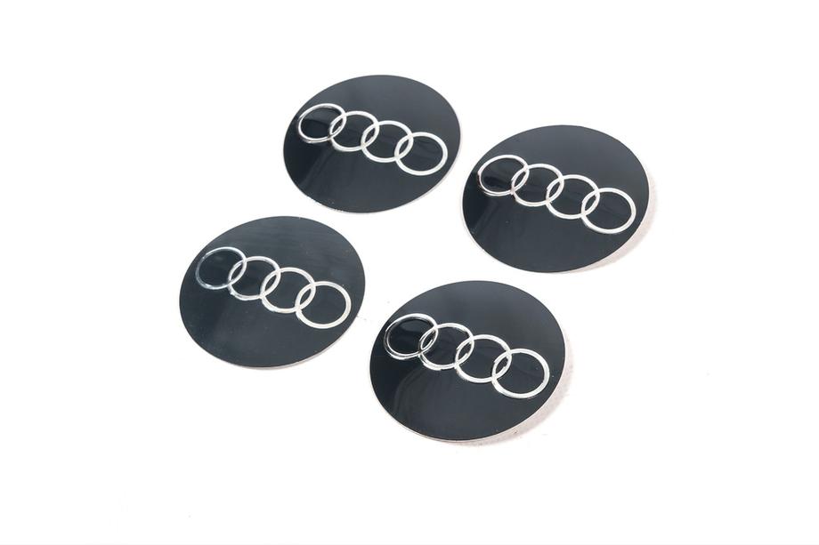 Audi Autocollants pour cabochons de jante 65mm (4pcs) Image