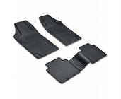 Tapis de sol en caoutchouc universels (4 pcs, PUFI BENT noir) photo 1