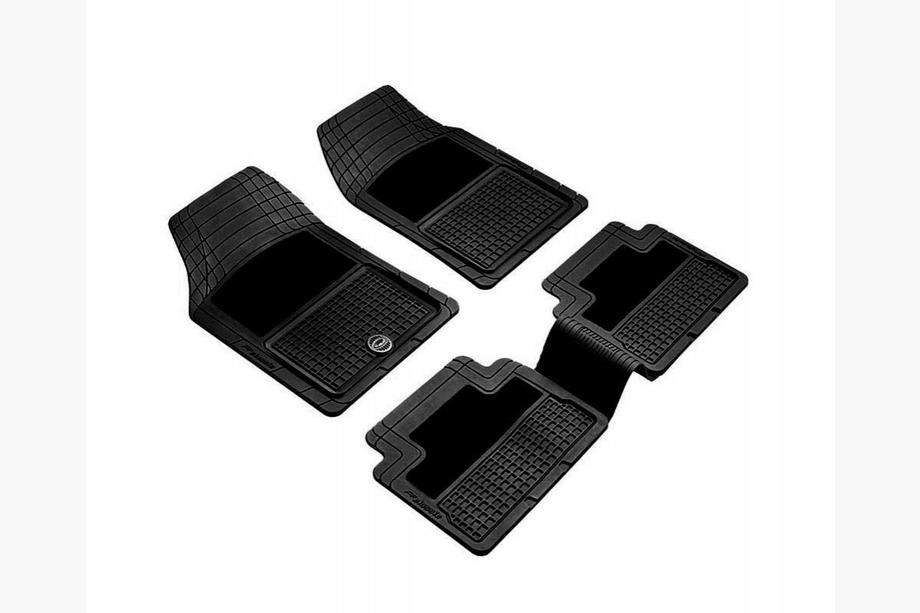Tapis de sol en caoutchouc universels (4 pcs, PUFI CLASSIC HB PLUS, noirs) Image