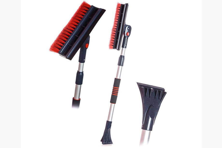 Hiver sport automobile Brosse à neige avec grattoir à glace et raclette sur manche télescopique avec support SAPFIRE CA-85 Photo 3