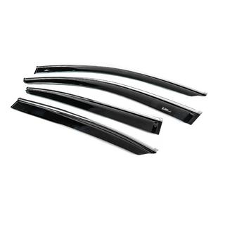 Déflecteurs de Vitres SD avec Moulure Chromée pour USA (4 pcs, HIC) photo 2