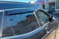 Infiniti FX 2008-2012 Déflecteurs de vitres avec moulure chromée (4 pcs, HIC) photo 1