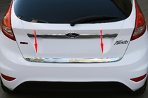 Ford Fiesta 2008-2017 Baguette de coffre inox Carmos - Acier Inoxydable Turc photo 3