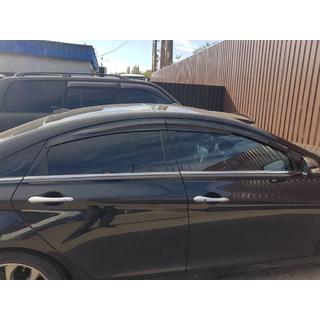 Déflecteurs de Vitres (4 pcs, Sunplex Sport) Hyundai Sonata YF 2010-2014 photo 2
