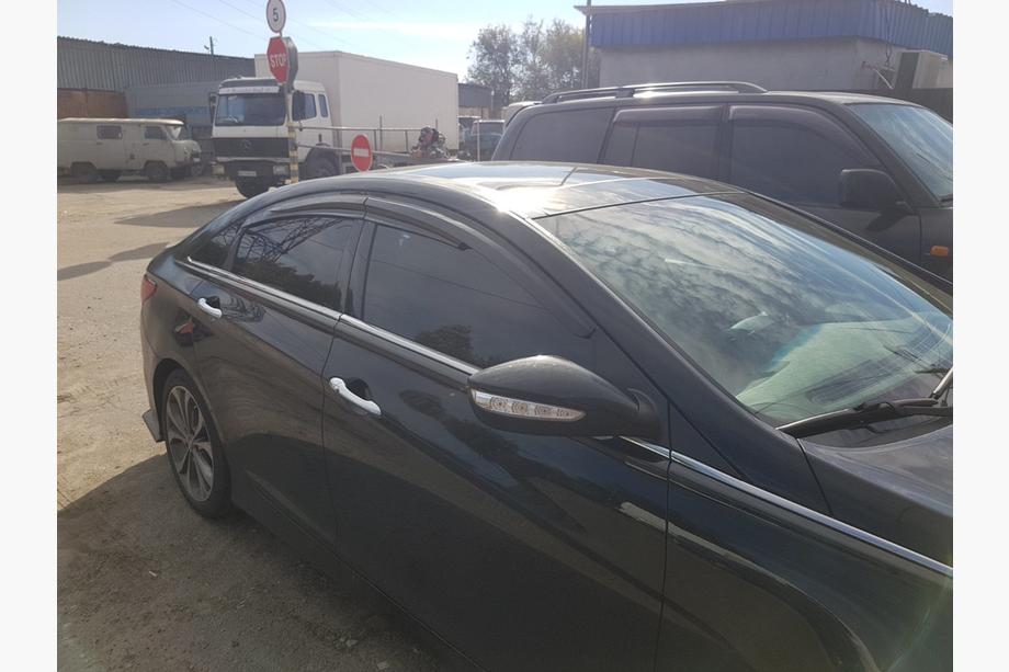 Hyundai Sonata YF 2010-2014 Déflecteurs de Vitres (4 pcs, Sunplex Sport) Photo 4