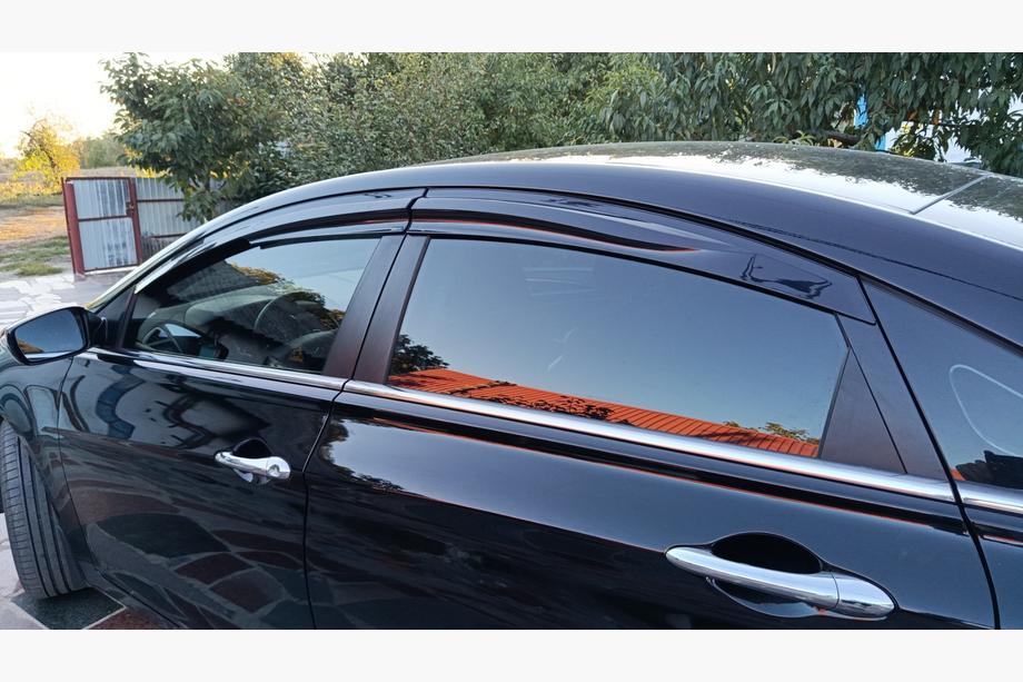 Hyundai Sonata YF 2010-2014 Déflecteurs de Vitres (4 pcs, Sunplex Sport) Photo 8