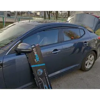 Déflecteurs de Vitres (4 pcs, Sunplex Sport) Kia Optima 2010-2016 photo 1